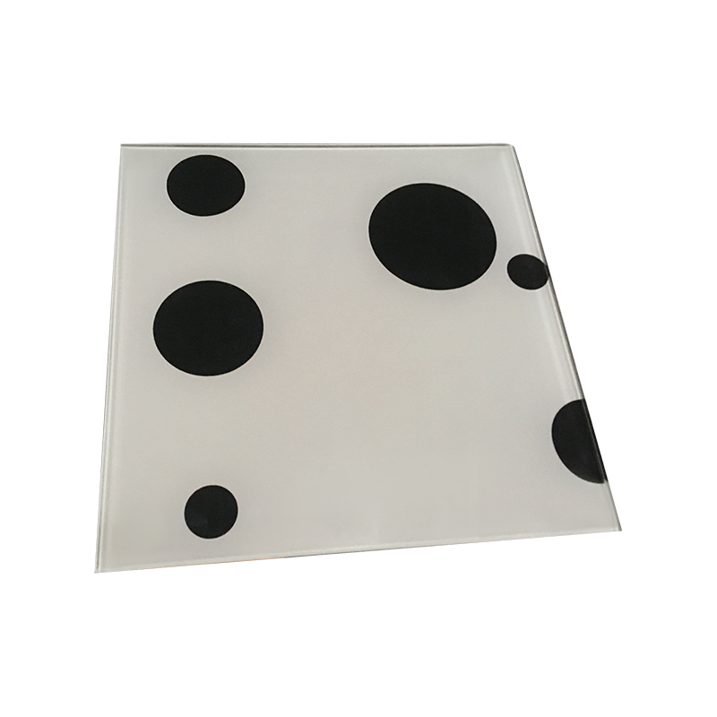Twee kleuren gezeefdrukt glas